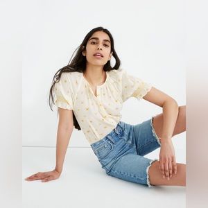 Madewell Women’s High Rise Long Denim Shorts Hedrick Wash Size 27 NWT